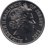2012 FIVE POUNDS GUERNSEY - WORLD COINS - Cambridgeshire Coins