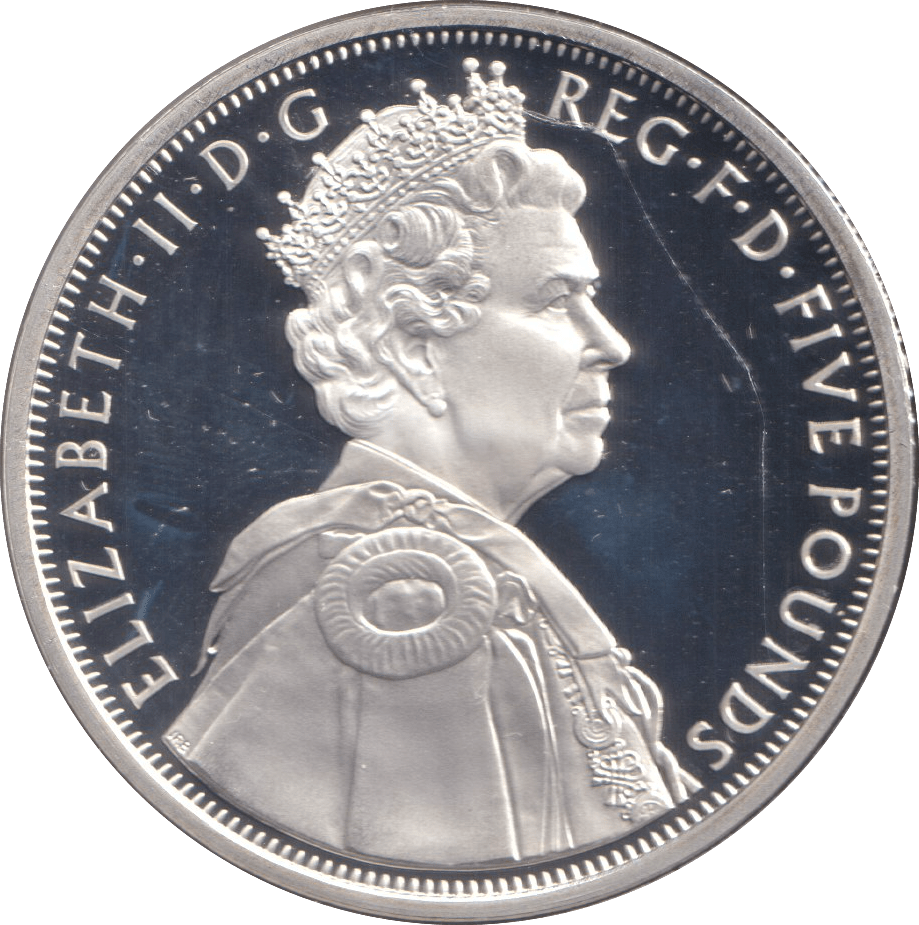 2012 FIVE POUNDS SILVER PROOF QUEEN - SILVER WORLD COINS - Cambridgeshire Coins