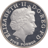 2012 FIVE POUNDS SILVER PROOF UK - SILVER WORLD COINS - Cambridgeshire Coins