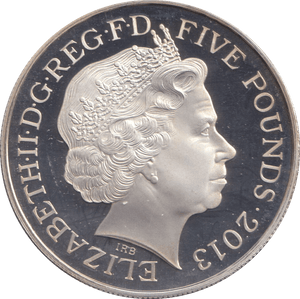 2012 FIVE POUNDS SILVER PROOF UK - SILVER WORLD COINS - Cambridgeshire Coins