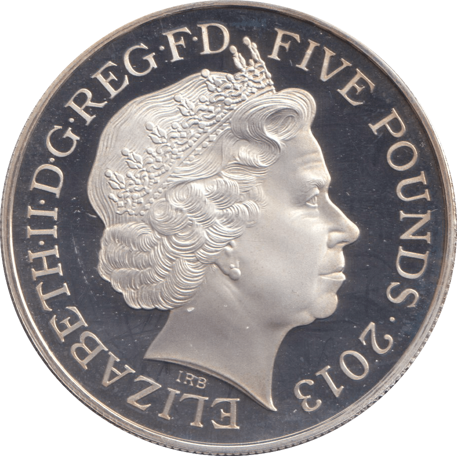 2012 FIVE POUNDS SILVER PROOF UK - SILVER WORLD COINS - Cambridgeshire Coins