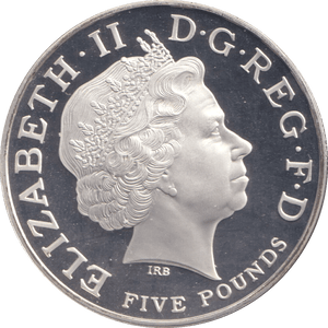 2012 FIVE POUNDS SILVER PROOF UK - SILVER WORLD COINS - Cambridgeshire Coins