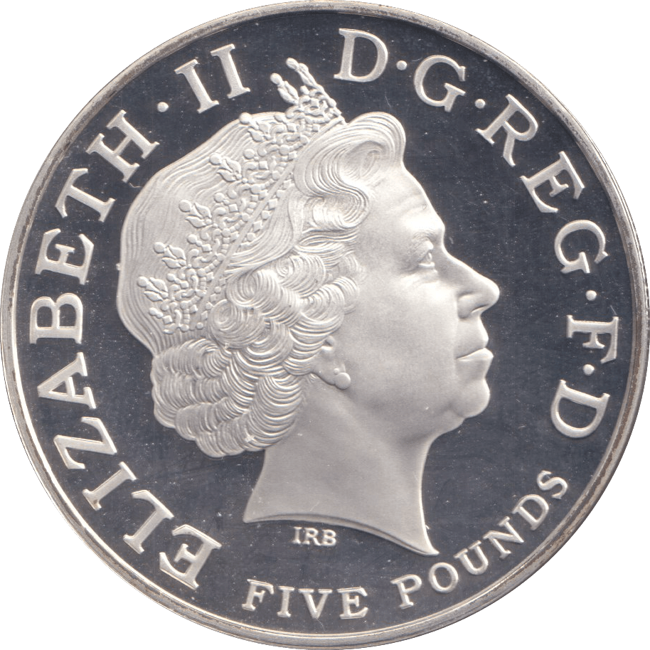 2012 FIVE POUNDS SILVER PROOF UK - SILVER WORLD COINS - Cambridgeshire Coins