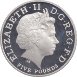 2012 FIVE POUNDS SILVER PROOF UK - SILVER WORLD COINS - Cambridgeshire Coins