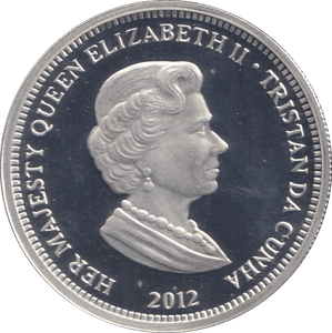 2012 FIVE POUNDS TRISTAN DA CUNHA - WORLD COINS - Cambridgeshire Coins