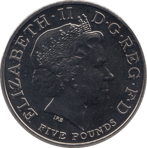 2012 FIVE POUNDS UK - WORLD COINS - Cambridgeshire Coins