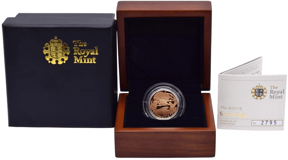 2012 GOLD PROOF SOVEREIGN BOXED - GOLD PROOF SOVEREIGNS - Cambridgeshire Coins