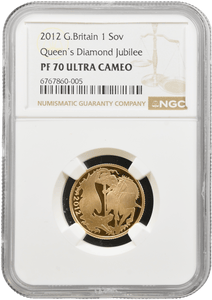 2012 GOLD PROOF SOVEREIGN NGC PF 70 ULTRA CAMEO - NGC GOLD SOVEREIGN - Cambridgeshire Coins