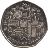 2012 HUMPTY DUMPTY 50P SHAPED COIN - 50P SHAPED COIN - Cambridgeshire Coins