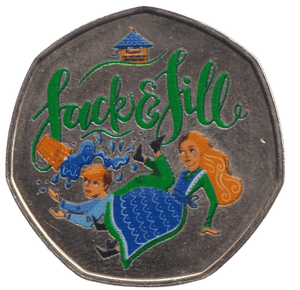 2012 JACK AND JILL 50P SHAPED COIN - 50P SHAPED COIN - Cambridgeshire Coins