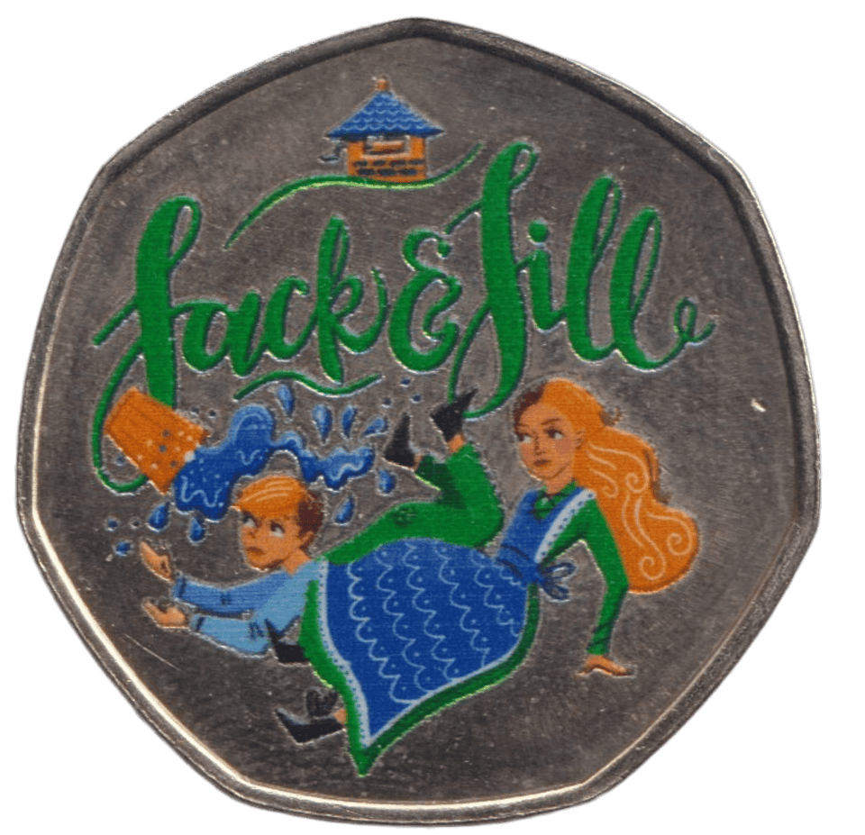 2012 JACK AND JILL 50P SHAPED COIN - 50P SHAPED COIN - Cambridgeshire Coins