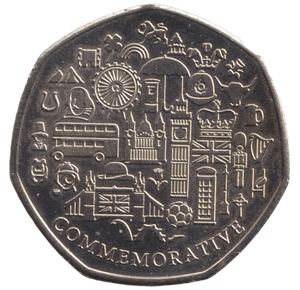2012 JACK AND JILL 50P SHAPED COIN - 50P SHAPED COIN - Cambridgeshire Coins