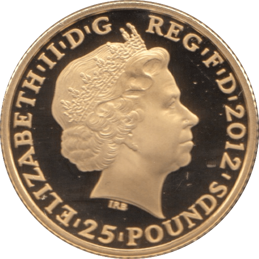 2012 OLYMPICS GOLD PROOF £25 MINERVA UNITED KINGDOM - GOLD WORLD COINS - Cambridgeshire Coins