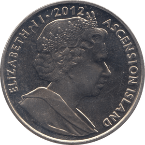 2012 ONE CROWN ASCENSION ISLAND F498 - WORLD COINS - Cambridgeshire Coins
