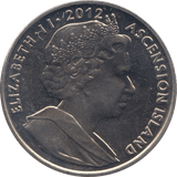 2012 ONE CROWN ASCENSION ISLAND F498 - WORLD COINS - Cambridgeshire Coins