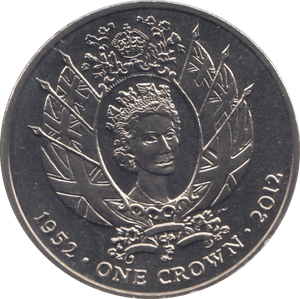 2012 ONE CROWN FALKLAND ISLANDS F471 - WORLD COINS - Cambridgeshire Coins