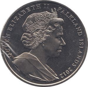 2012 ONE CROWN FALKLAND ISLANDS F471 - WORLD COINS - Cambridgeshire Coins