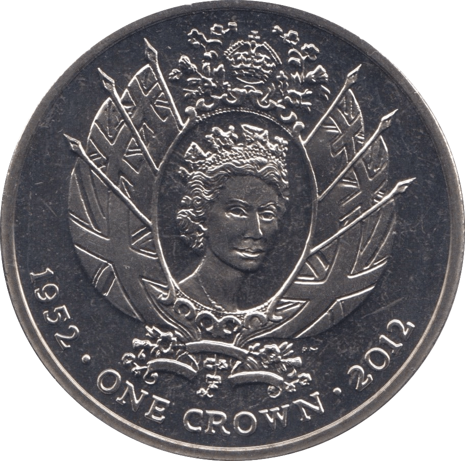 2012 ONE CROWN FALKLAND ISLANDS - WORLD COINS - Cambridgeshire Coins