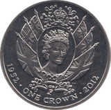 2012 ONE CROWN FALKLAND ISLANDS - WORLD COINS - Cambridgeshire Coins