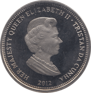 2012 ONE CROWN TRISTAN DA CUNHA F326 - WORLD COINS - Cambridgeshire Coins