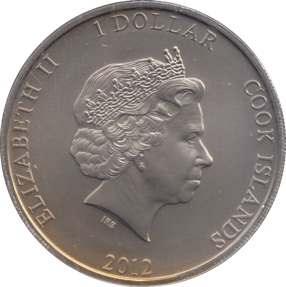 2012 ONE DOLLAR COOK ISLANDS F385 - WORLD COINS - Cambridgeshire Coins