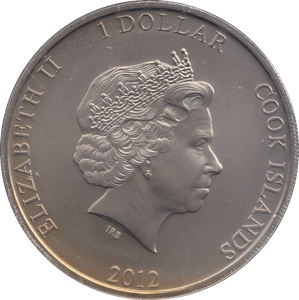 2012 ONE DOLLAR COOK ISLANDS F402 - WORLD COINS - Cambridgeshire Coins