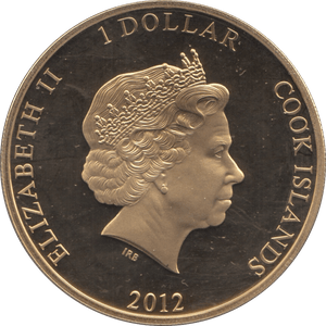 2012 ONE DOLLAR COOK ISLANDS - WORLD COINS - Cambridgeshire Coins