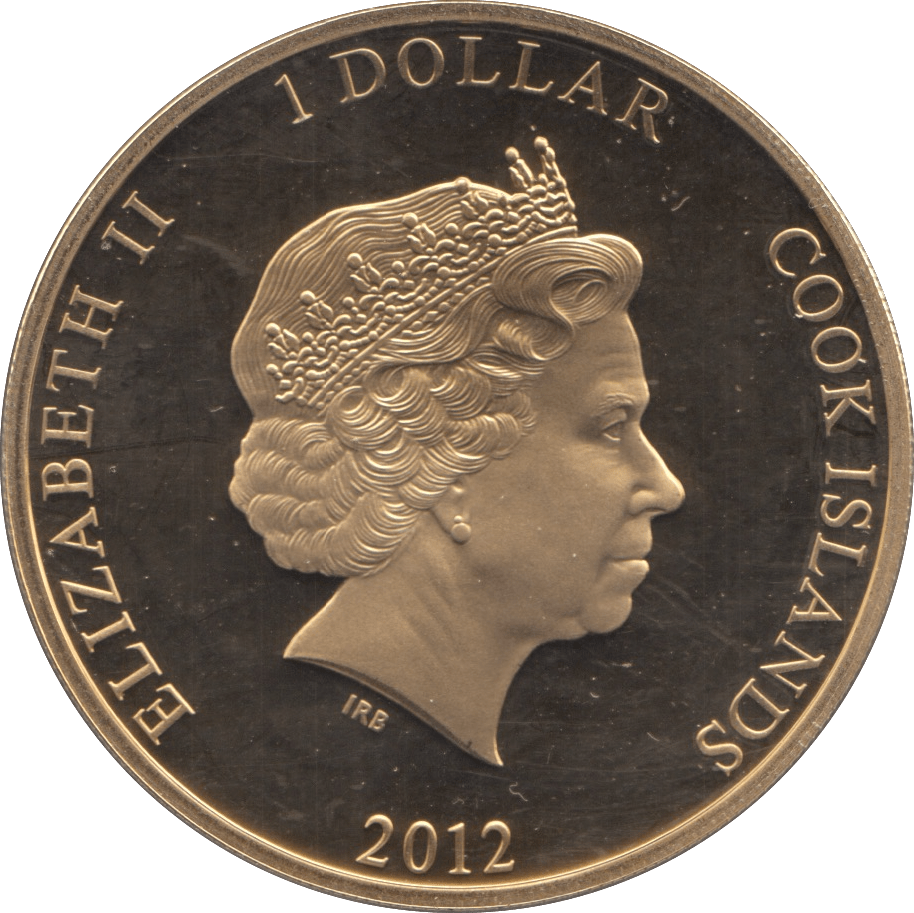 2012 ONE DOLLAR COOK ISLANDS - WORLD COINS - Cambridgeshire Coins
