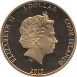 2012 ONE DOLLAR COOK ISLANDS - WORLD COINS - Cambridgeshire Coins