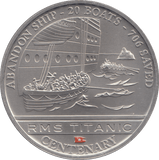 2012 ONE DOLLAR RMS TITANIC CENTENARY ABANDON SHIP - 20 BOATS - 706 SAVED - WORLD COINS - Cambridgeshire Coins