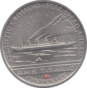 2012 ONE DOLLAR RMS TITANIC CENTENARY ATLANTIC CROSSING - FULL SPEED AHEAD - WORLD COINS - Cambridgeshire Coins