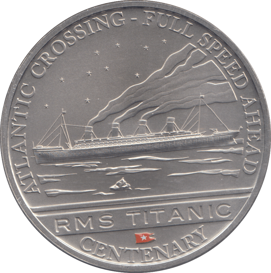 2012 ONE DOLLAR RMS TITANIC CENTENARY ATLANTIC CROSSING - FULL SPEED AHEAD - WORLD COINS - Cambridgeshire Coins