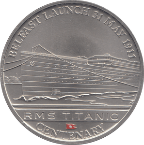 2012 ONE DOLLAR RMS TITANIC CENTENARY BELFAST LAUNCH 31 MAY 1911 - WORLD COINS - Cambridgeshire Coins
