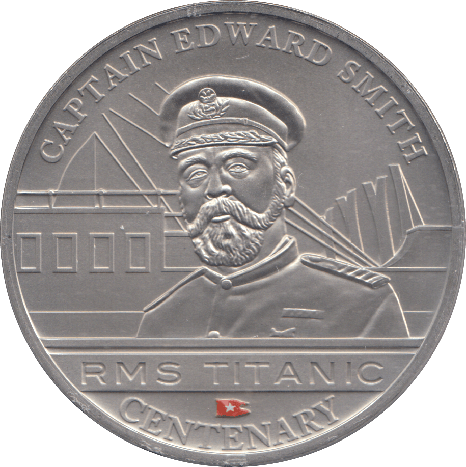 2012 ONE DOLLAR RMS TITANIC CENTENARY CAPTAIN EDWARD SMITH - WORLD COINS - Cambridgeshire Coins