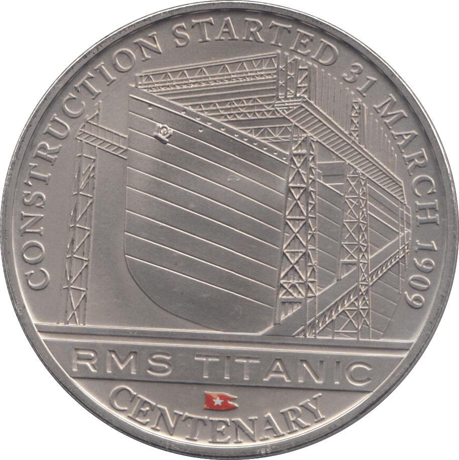 2012 ONE DOLLAR RMS TITANIC CENTENARY CONSTRUCTION STARTED 31 MARCH 1909 - WORLD COINS - Cambridgeshire Coins
