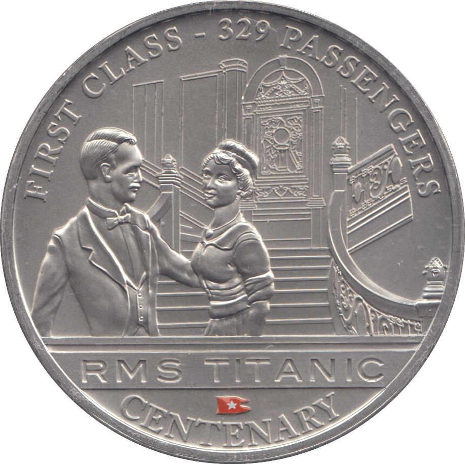 2012 ONE DOLLAR RMS TITANIC CENTENARY FIRST CLASS - 329 PASSENGERS - WORLD COINS - Cambridgeshire Coins