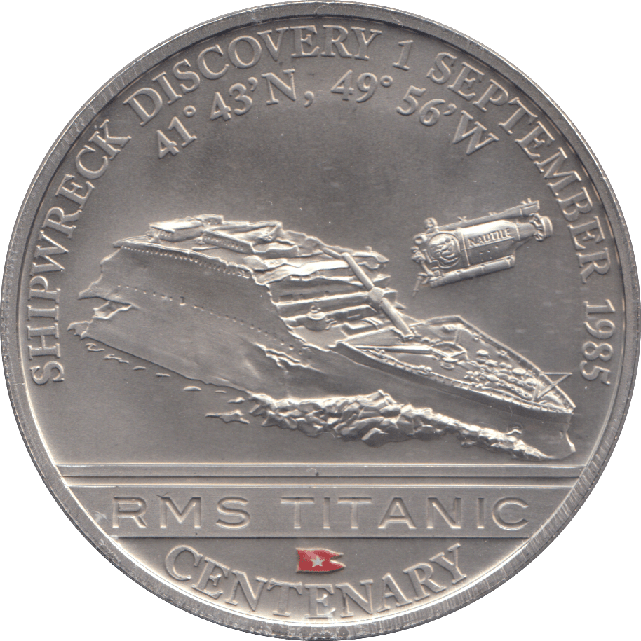 2012 ONE DOLLAR RMS TITANIC CENTENARY SHIPWRECK DISCOVERY 1 SEPTEMBER 1985 - WORLD COINS - Cambridgeshire Coins