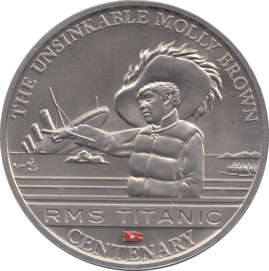 2012 ONE DOLLAR RMS TITANIC CENTENARY THE UNSINKABLE MOLLY BROWN - WORLD COINS - Cambridgeshire Coins