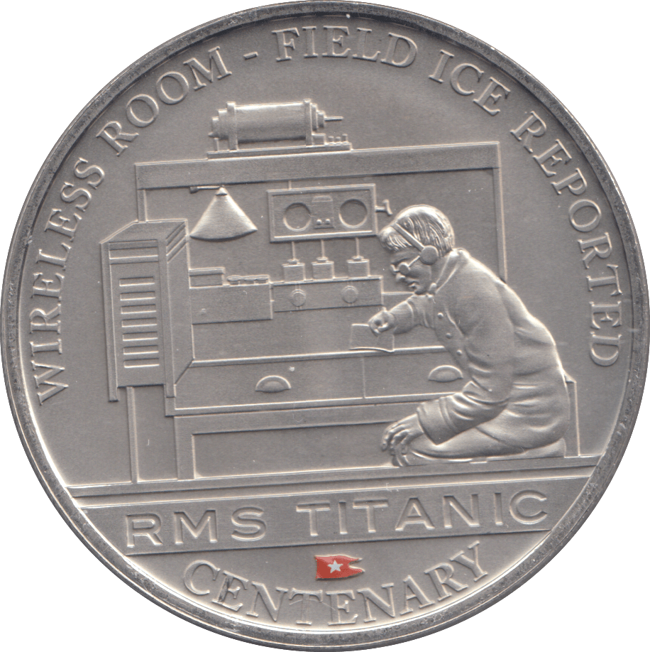 2012 ONE DOLLAR RMS TITANIC CENTENARY WIRELESS ROOM - FIELD ICE REPORTED - WORLD COINS - Cambridgeshire Coins
