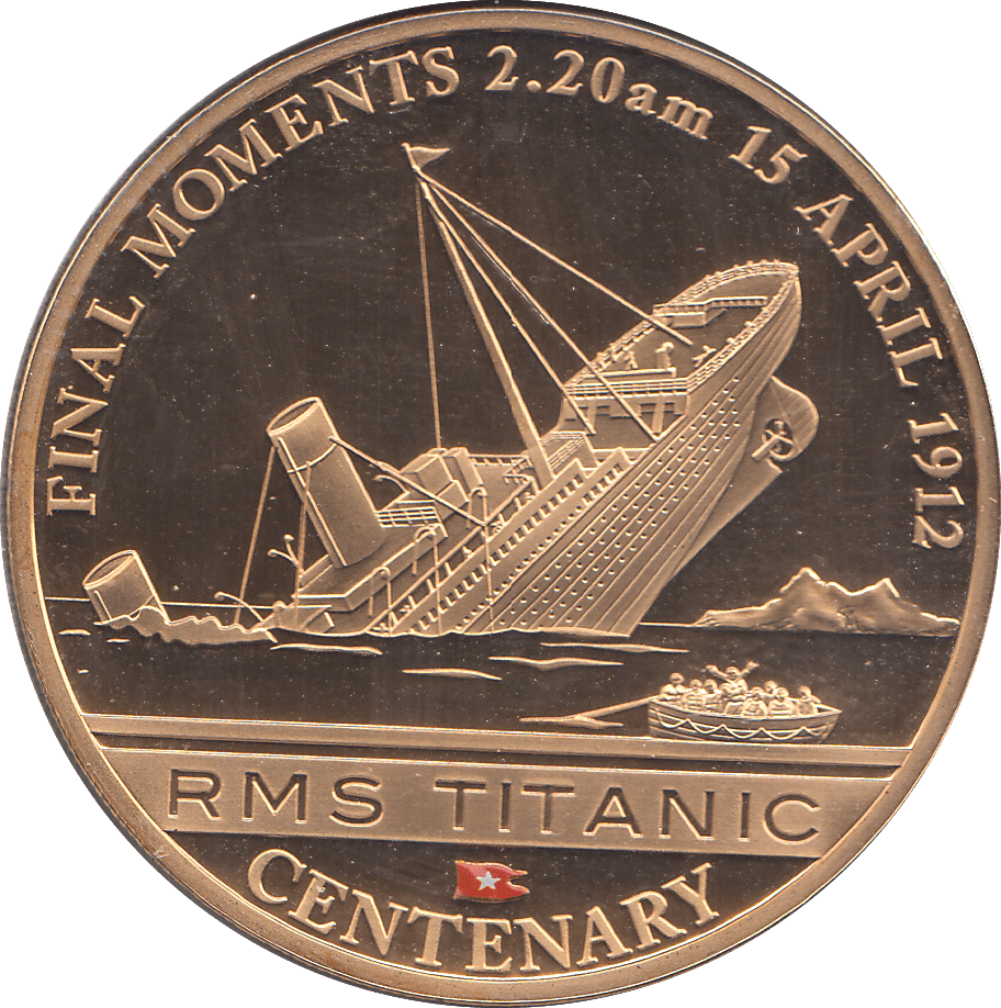2012 ONE DOLLAR RMS TITANIC COOK ISLANDS ( PROOF ) - WORLD COINS - Cambridgeshire Coins
