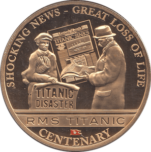 2012 ONE DOLLAR RMS TITANIC COOK ISLANDS ( PROOF ) - WORLD COINS - Cambridgeshire Coins