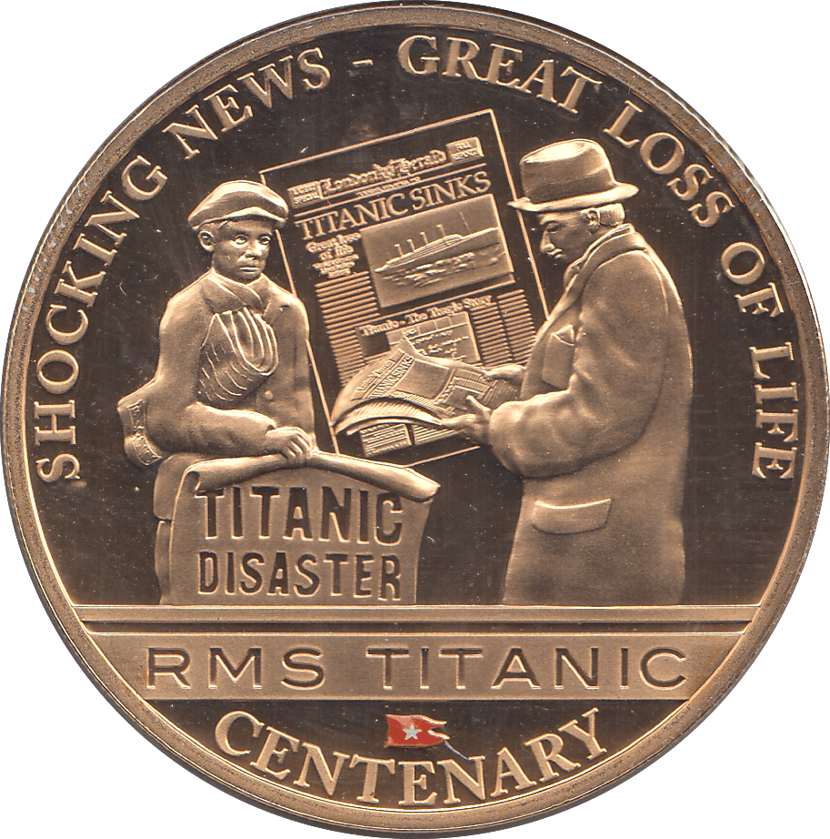 2012 ONE DOLLAR RMS TITANIC COOK ISLANDS ( PROOF ) - WORLD COINS - Cambridgeshire Coins