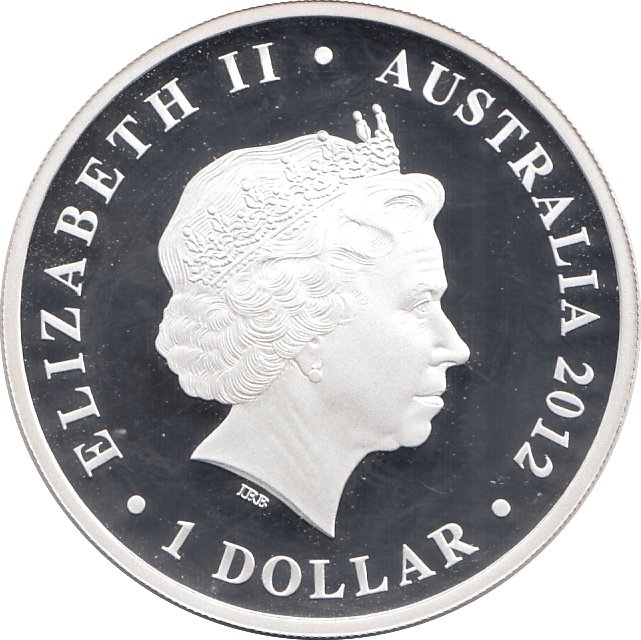 2012 ONE DOLLAR SILVER PROOF AUSTRALIA - SILVER WORLD COINS - Cambridgeshire Coins