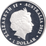 2012 ONE DOLLAR SILVER PROOF AUSTRALIA - WORLD COINS - Cambridgeshire Coins