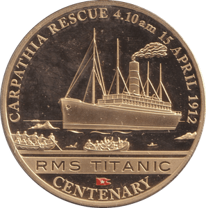 2012 ONE DOLLAR TITANIC COOK ISLANDS - WORLD COINS - Cambridgeshire Coins