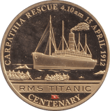 2012 ONE DOLLAR TITANIC COOK ISLANDS - WORLD COINS - Cambridgeshire Coins