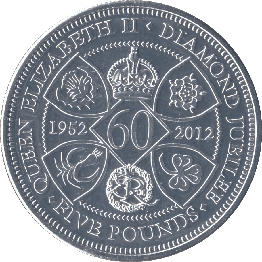 2012 PROOF QUEEN ELIZABETH II DIAMOND JUBILEE 5 POUNDS TRISTAN DA CUNHA - WORLD COINS - Cambridgeshire Coins