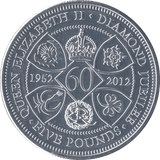 2012 PROOF QUEEN ELIZABETH II DIAMOND JUBILEE 5 POUNDS TRISTAN DA CUNHA - WORLD COINS - Cambridgeshire Coins