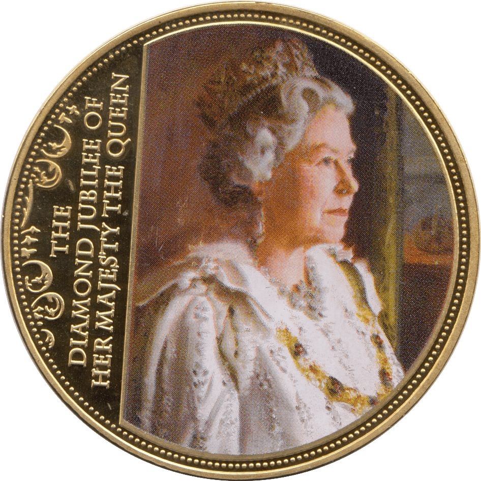 2012 QUEEN ELIZABETH 60 YEAR REIGN MEDALLION F109 - MEDALS & MEDALLIONS - Cambridgeshire Coins