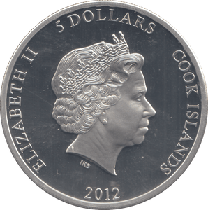 2012 SILVER $5 COOK ISLANDS ( PROOF ) - SILVER WORLD COINS - Cambridgeshire Coins